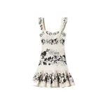 La DoubleJ Mini Gingerbread Dress in Stilo Placée Ivory - Dresses - Milanese Maximalist Fashion at Coveti La Double J Mini Gingerbread Dress in Stilo Placée Ivory