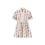 La DoubleJ Mini Libertine Dress in Mini Iris Ivory - Dresses - Milanese Maximalist Fashion at Coveti La Double J Mini Libertine Dress in Mini Iris Ivory