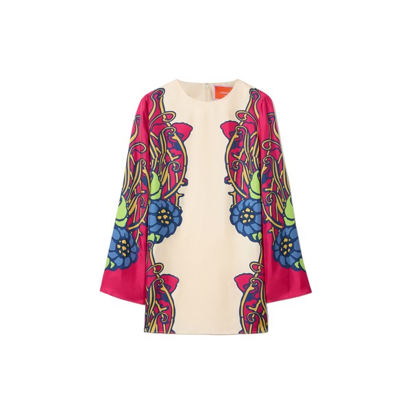 La Double J Mini Supreme Swing Dress in Lemuria Placée Pink