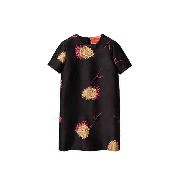 Mini Swing Dress in Derby Black