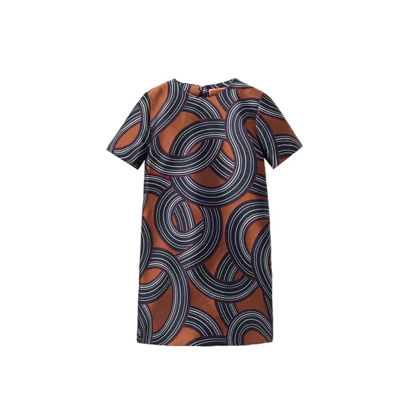 Mini Swing Dress in Montecarlo Blue