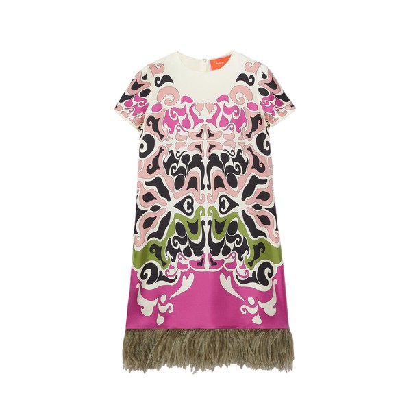 La Double J Mini Swing Dress in Phoenix Placée Pink