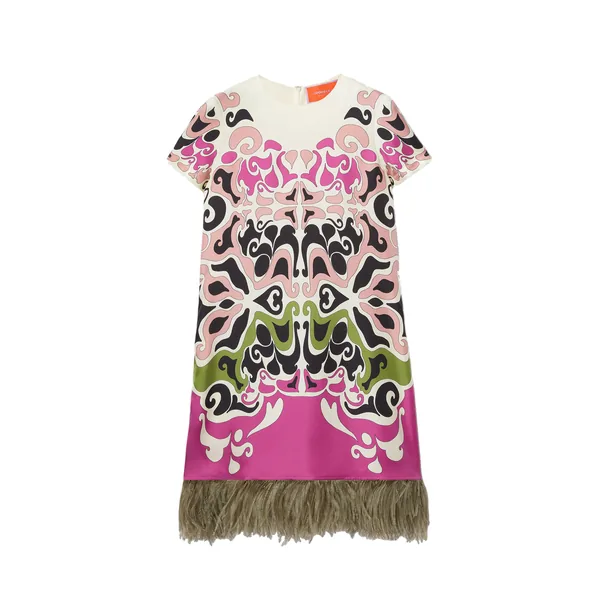 Mini Swing Dress in Phoenix Placée Pink
