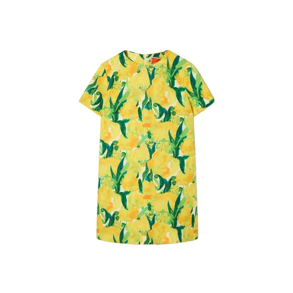 Mini Swing Dress in Zesty Yellow