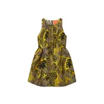 La Double J Pirhouette Mini Dress in Atlantis Yellow