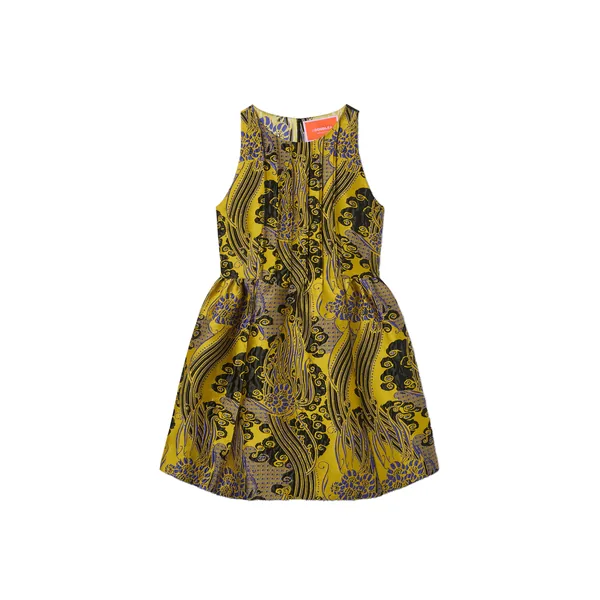 Pirhouette Mini Dress in Atlantis Yellow