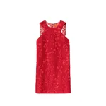 La Double J Racer Mini Dress in Peony Red