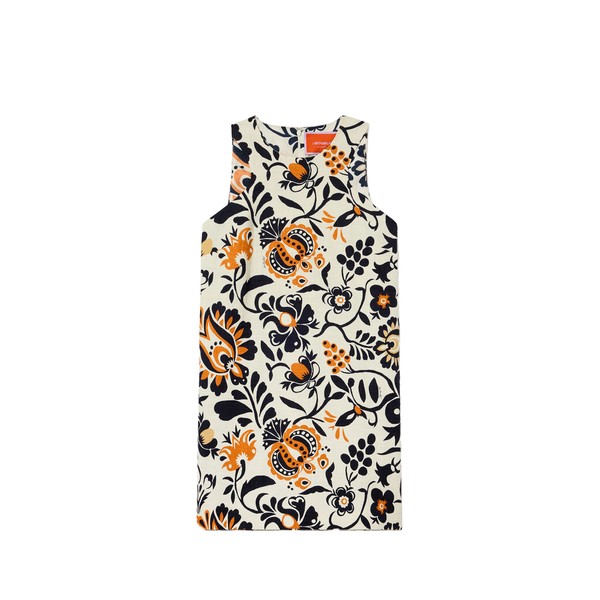La Double J Racer Mini Dress in Selva White