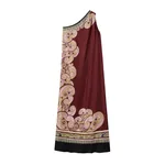 La Double J Roy Dress in Kells Swirl Placée Burgundy