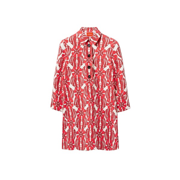 La Double J Short Artemis Dress in Clover Red