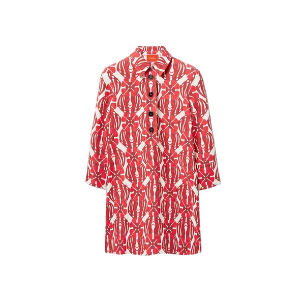Short Artemis Dress in Clover Red