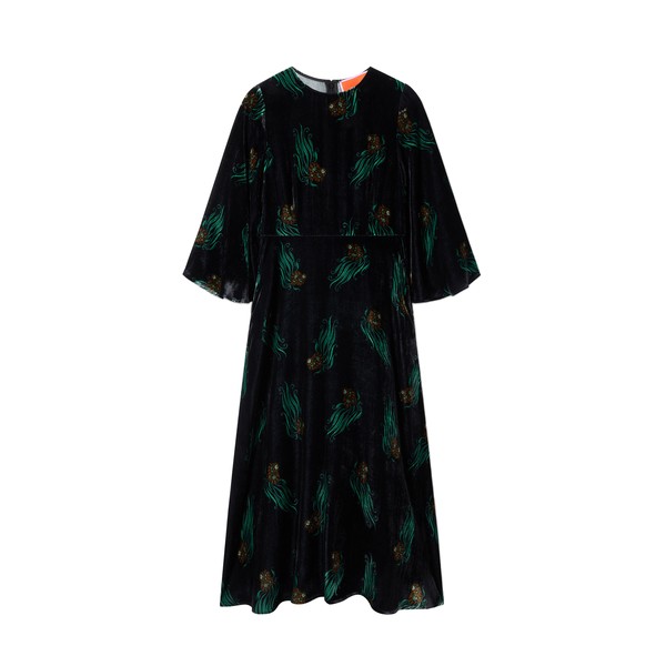 La Double J Sorella Dress in Lemuria Black
