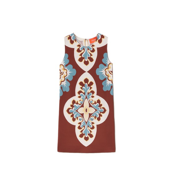 La Double J Stretch Tunic in Palazzo Placée Chocolate