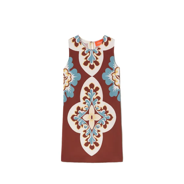 Stretch Tunic in Palazzo Placée Chocolate