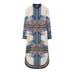 La Double J Sundowner Tunic in Lemuria Placée Blue