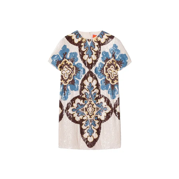 Super Mini Swing Dress in Palazzo Chocolate