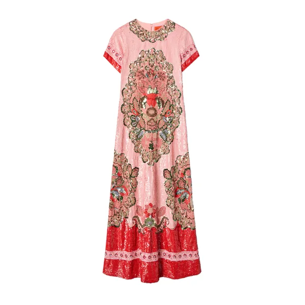 La Double J Super Swing Dress in Cornucopia Pink