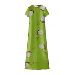 La Double J Swing Dress in Derby Lime