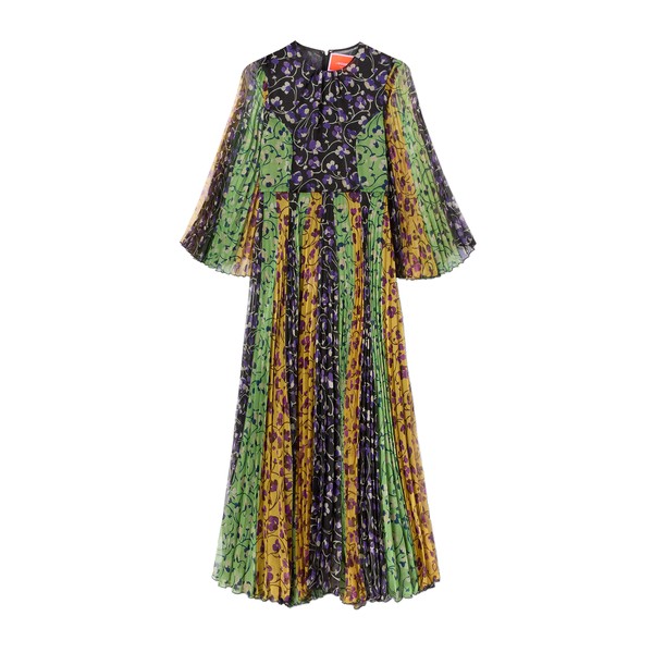 La Double J The Angel Dress in Honeysuckle Tricolor Placée Yellow