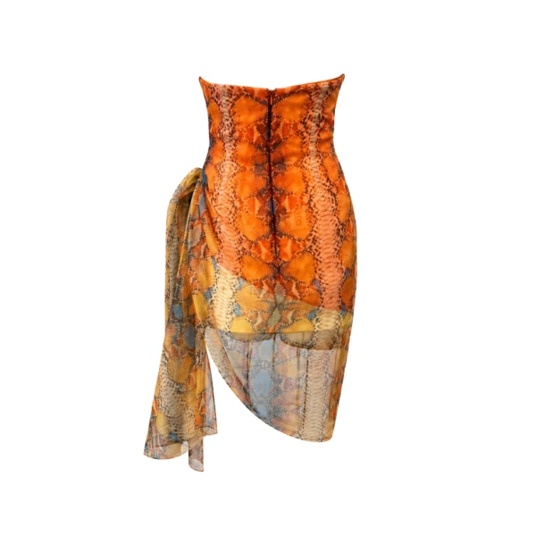 amber python dress