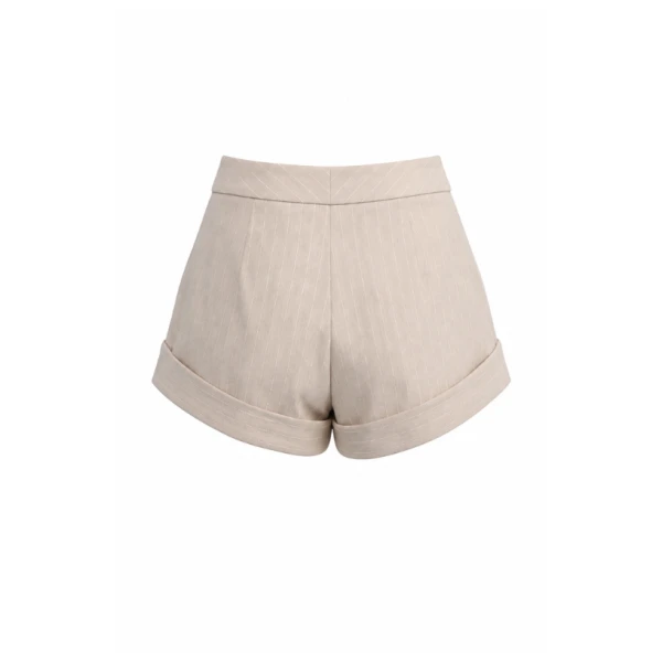 champagne pinstripe short