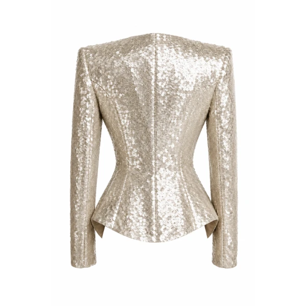 silver sequin jacket