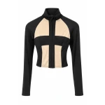 LaQuan Smith long sleeve jacket with open back detail