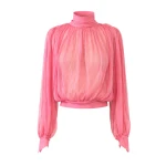 LaQuan Smith long sleeve top with scarf detail