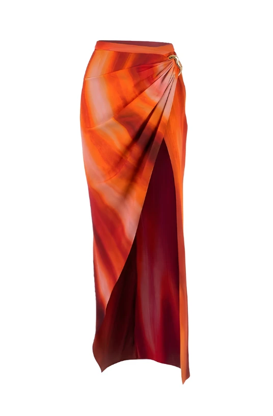 LaQuan Smith skirts Signature Skirts LaQuan Smith maxi skirt with slit detail