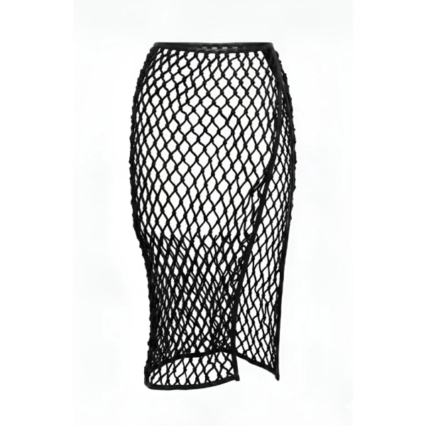 LaQuan Smith midi skirt with slit