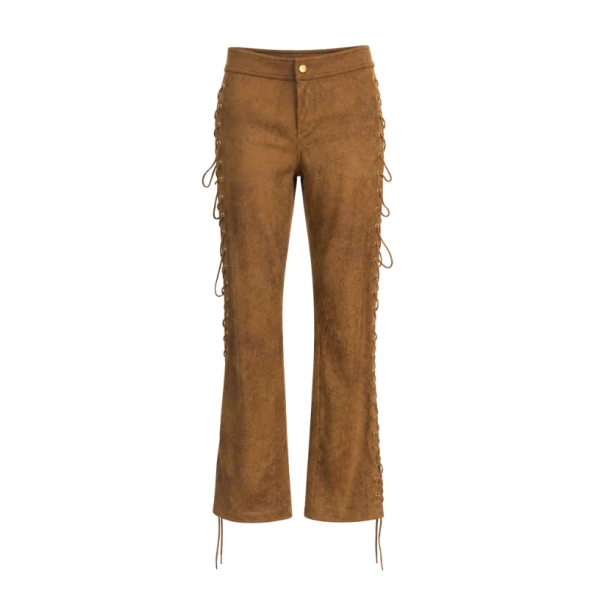 LaQuan Smith pant with side lace up detail