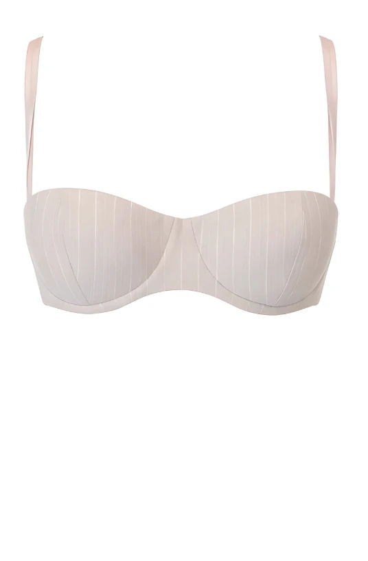 LaQuan Smith tops Signature Tops LaQuan Smith pinstripe bralette