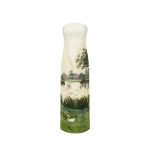 Ava Jacquard Bustier Maxi Dress in Serene Print