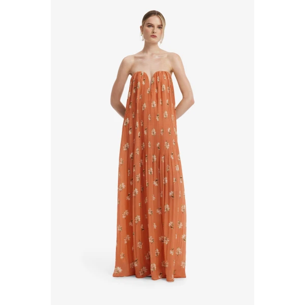 Lily Print in Ochre