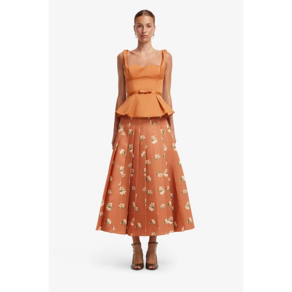 June Pleated Maxi Skirt