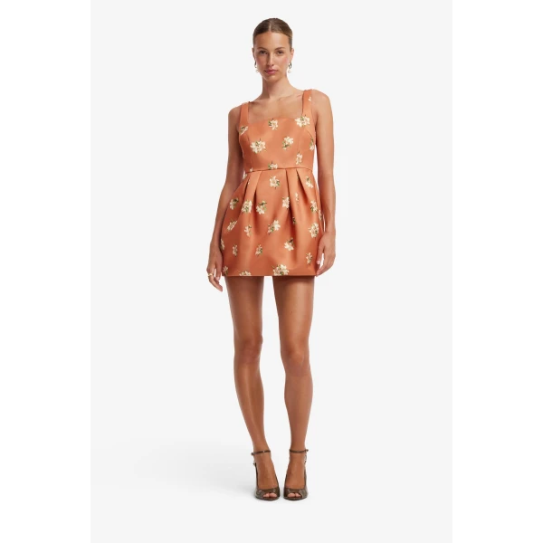 Lily Print in Ochre