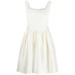 Macgraw Apron Dress in Ivory