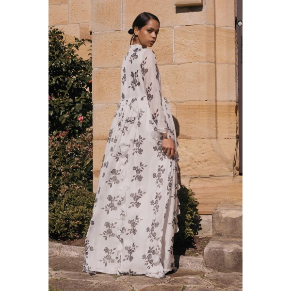 Macgraw Celestial Dress in Rose Print, view 3