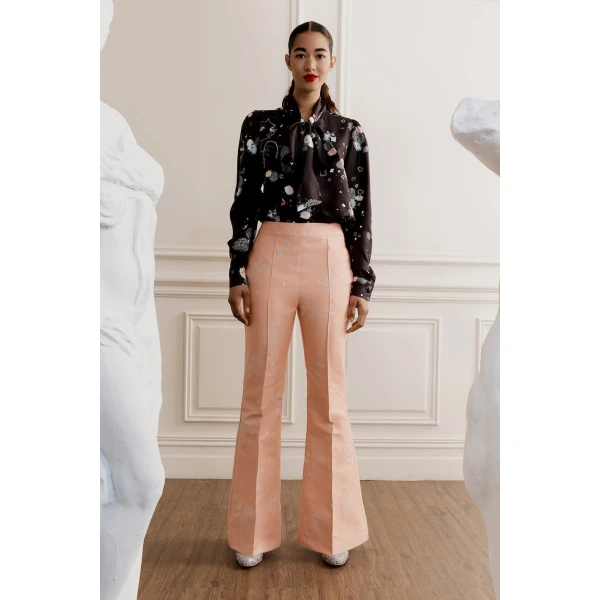 Macgraw Circa 72 Trouser in pink Jacquard, view 2