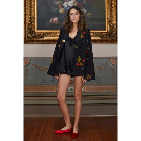 Macgraw Cognac Robe in Black, view 2