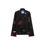 Macgraw Cognac Robe in Black