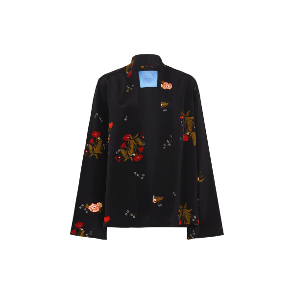 Macgraw Cognac Robe in Black