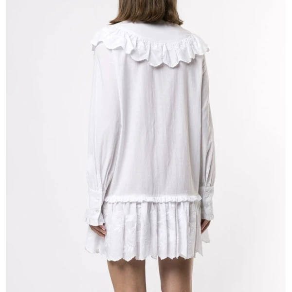 Macgraw Fable Cotton Dress in White, view 5
