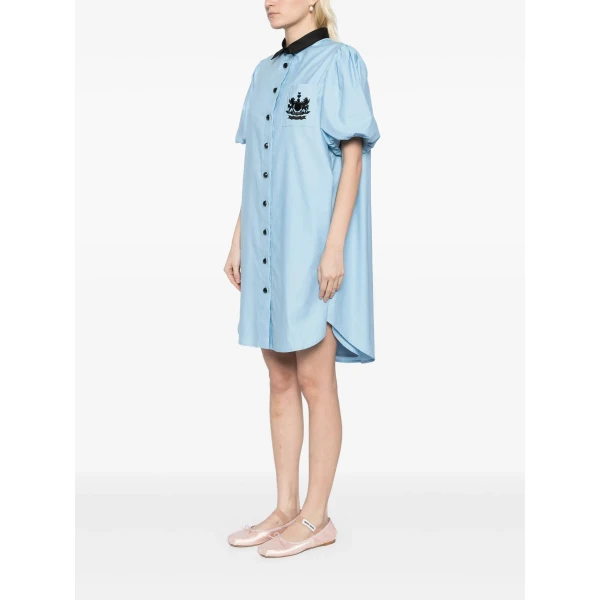 Macgraw Ivy League Dress in blue cotton, view 5