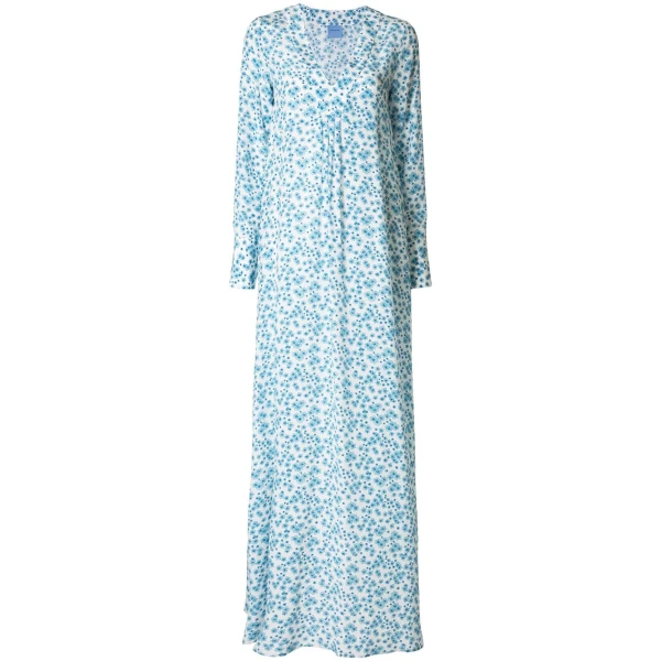 Macgraw Jardin Dress in Blue Print