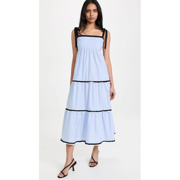 Macgraw Lulu Dress in Blue stripe, view 5
