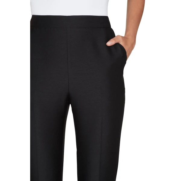 Macgraw Non Chalant Trouser in black silk wool, view 6