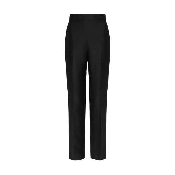 Non Chalant Trouser in black silk wool