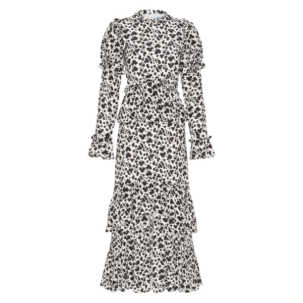Macgraw Parterre Dress in Black Print