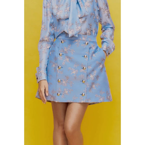 Macgraw Portobello Skirt in Blue floral, view 3